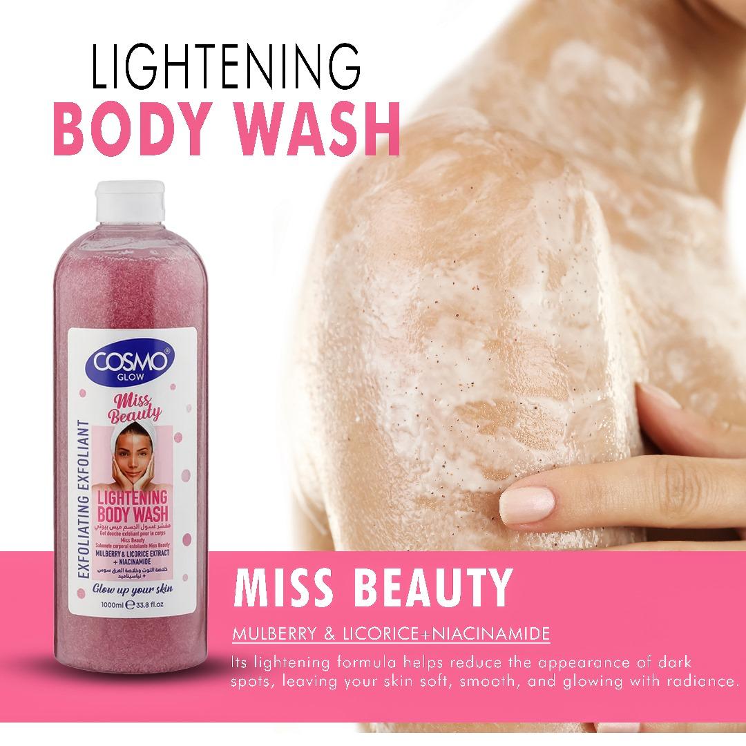 Glow White Miss Beauty Lightening Exfoliating Body Wash